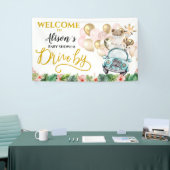 Drive by Baby shower WELCOME BANNER | Cute Safari (Beurs)