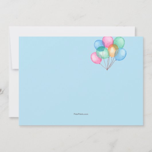 Drive by Birthday Party Parade Uitnodiging (Achterkant)