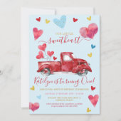 Drive by Blue Valentijn Hearts Boy Birthday Kaart (Voorkant)