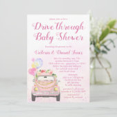 Drive By Covid Baby Shower Kaart (Staand voorkant)