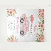 Drive by Floral Pink Rij door de achtergrond van d Wandkleed (Voorkant (horizontaal))