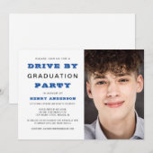 Drive by Graduparty Simple Photo Kaart (Voorkant / Achterkant)