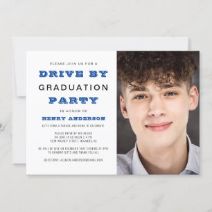 Drive by Graduparty Simple Photo Kaart