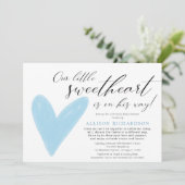 Drive-by Modern Valentijns blauwe jongen Kaart (Staand voorkant)