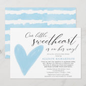 Drive-by Modern Valentijns blauwe jongen Kaart (Voorkant / Achterkant)