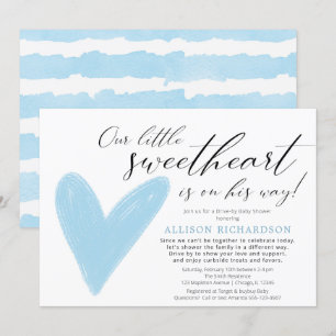 Drive-by Modern Valentijns blauwe jongen Kaart