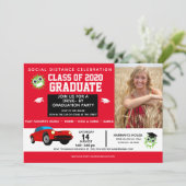 Drive By Party, 2020 afstudeeraankondigingen Aankondiging (Staand voorkant)