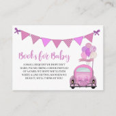 Drive by Pink Car Books for Baby Enclosure Card Informatiekaartje (Voorkant)