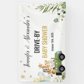 Drive-by Safari Baby shower Banner (Verticaal)