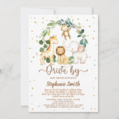 Drive by Safari Oerwoud Boy Baby shower Kaart (Voorkant)