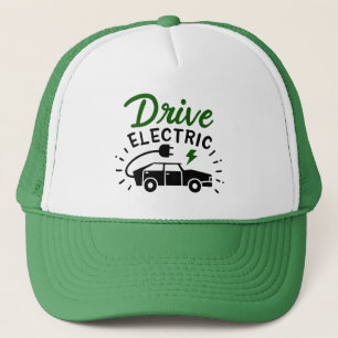 Drive Electric Green Black Automobile Trucker Pet
