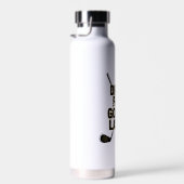 Drive Far Gossip Later Gold Typography Waterfles (Rechts)