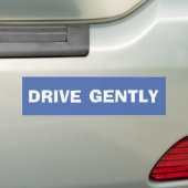 DRIVE GENTLY Bumpersticker (Op auto)