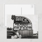 Drive-In Bioscoop, 1954 Briefkaart (Voorkant / Achterkant)