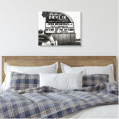 Drive-In Bioscoop, 1954 Canvas Afdruk (Insitu (Slaapkamer))