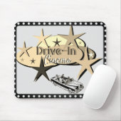 *Drive-in bioscoop* Logo Mousepad Muismat (Met muis)
