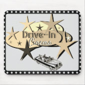 *Drive-in bioscoop* Logo Mousepad Muismat (Voorkant)