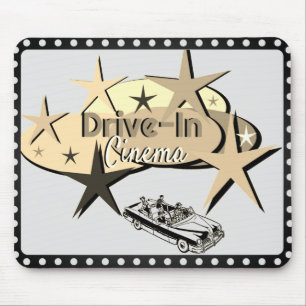*Drive-in bioscoop* Logo Mousepad Muismat