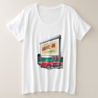Drive-in film in de stijl van de jaren vijftig