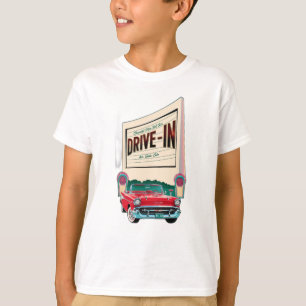 Drive-in film in de stijl van de jaren vijftig t-shirt