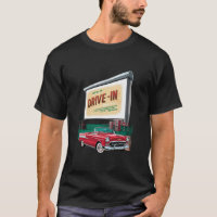 Drive-in film in de stijl van de jaren vijftig