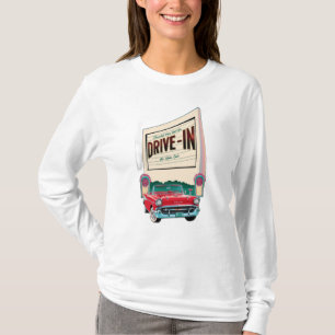 Drive-in film in de stijl van de jaren vijftig t-shirt