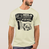  drive-in Movie Speaker ad T-shirt (Voorkant)
