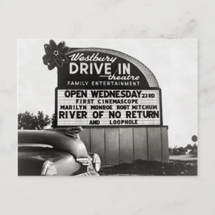 Drive-In Theater, 1954 Briefkaart