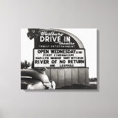 Drive-In Theater, 1954 Canvas Afdruk (Voorkant)