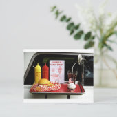 Drive-in van 1950 briefkaart (Staand voorkant)