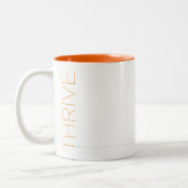Drive Inspirerend tweetone Oranje & witte Mok (Links)