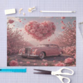 Drive into romance! This nostalgic and dreamy Tissuepapier (Craft)