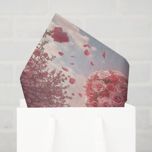 Drive into romance! This nostalgic and dreamy  Tissuepapier (Cadeauzakje)