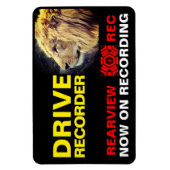 DRIVE RECORDER Waarschuwingsbord(LION) Magneet (Verticaal)