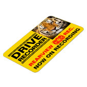 DRIVE RECORDER Waarschuwingsbord(Tiger) Magneet (Linkerzijde)