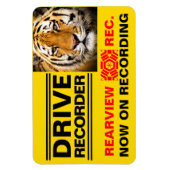 DRIVE RECORDER Waarschuwingsbord(Tiger) Magneet (Verticaal)