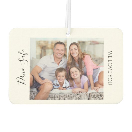 Drive Safe Custom Photo Car Luchtverfrisser (Achterkant)