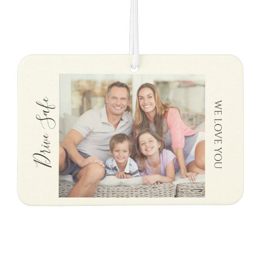 Drive Safe Custom Photo Car Luchtverfrisser (Voorkant)