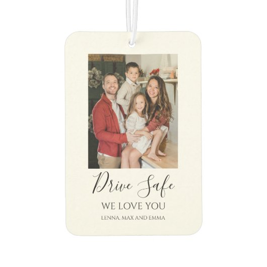 Drive Safe Custom Photo Car Luchtverfrisser (Achterkant)