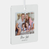 Drive Safe Custom Photo Car Metalen Ornament (Voorkant Rechts)