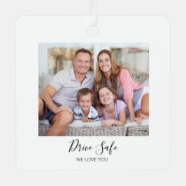 Drive Safe Custom Photo Car Metalen Ornament