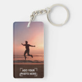Drive Safe Reminder voor Zoon/Dochter Custom Photo Sleutelhanger (achterkant)