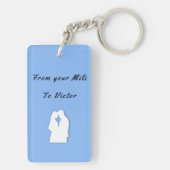 Drive Safe Sky Blue sleutelhanger (achterkant)