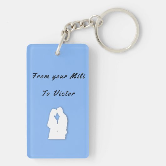 Drive Safe Sky Blue sleutelhanger (achterkant)