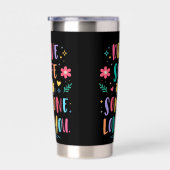 Drive safe someone loves you geïsoleerde drinkbeker (Rechts)