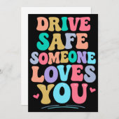 Drive safe someone loves you kaart (Voorkant / Achterkant)