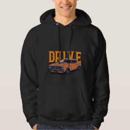 DRIVE – Snel Vintage Oranje Auto Hoed Hoodie
