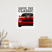 drive the classic-ford mustang poster (Keuken)