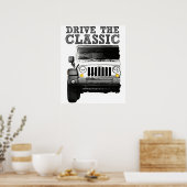 drive the classic-jeep poster (Keuken)