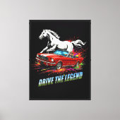 'Drive the Legend' v01 Canvas Afdruk (Voorkant)